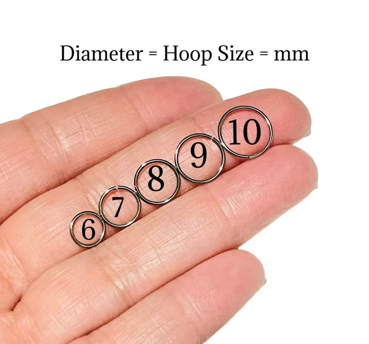 twist in double nose ring for single piercing spiral design - handmade